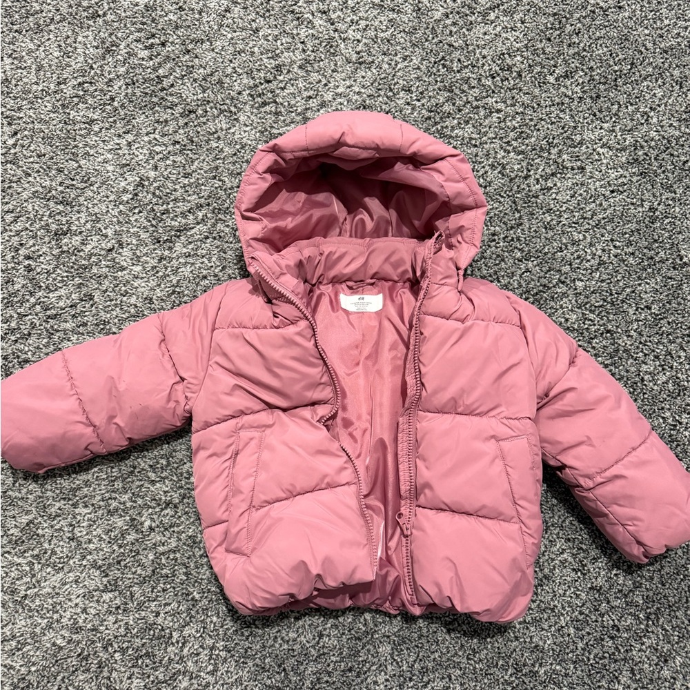H&M Kids Pink Puffer Jacket
